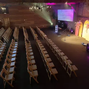 MAIN ROOM LECTURE STYLE SETUP
