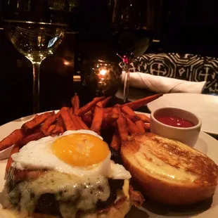 Pork Belly Duck Egg Burger