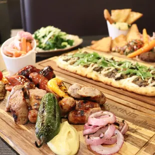 a variety of food items