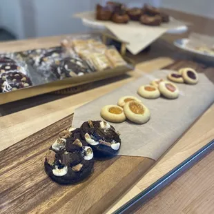 a variety of pastries