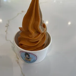 Thai tea and Vietnamese coffee soft serve