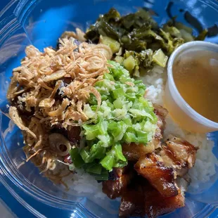 Garlic Pork Rice Bowl