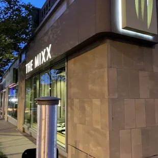 the outside of the building