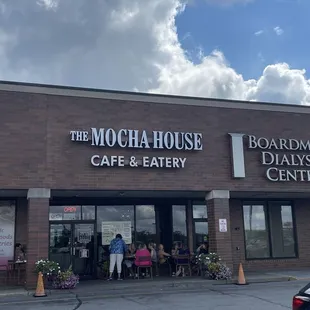 the outside of the building