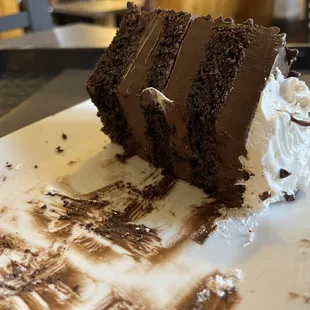 Half eaten Tornado Cake. Rich