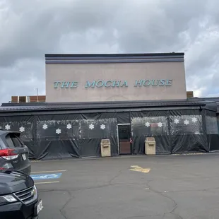 Outside