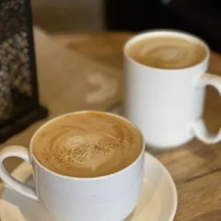 two cups of coffee