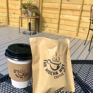 Caramel Macchiato and chocolate chip banana bread.