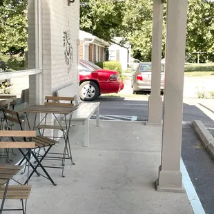 outside