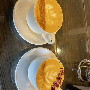 Café Miel on left and Cardamom Rose on right