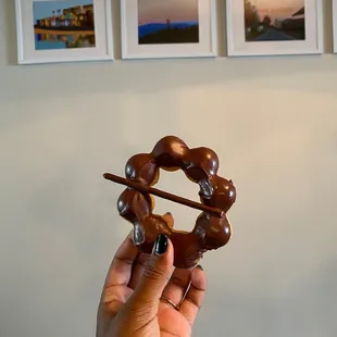 Chocolate mochi donut