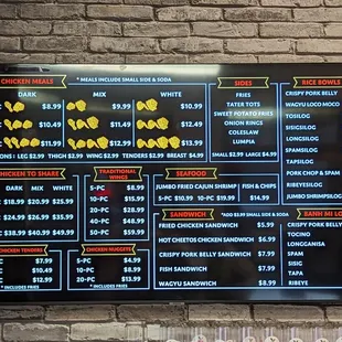 menu, sushi and sashimi