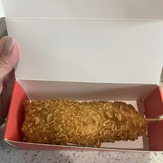 Crispy Ramen Half & Half Hot Dog