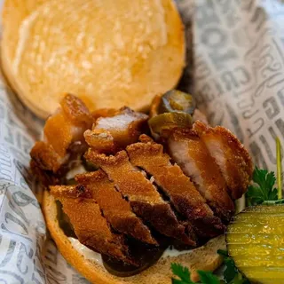 Crispy Pork Belly Sandwich