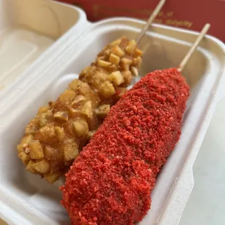 Hot Cheetos Mozzarella Hot Dog