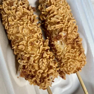 Crispy Ramen Mozzarella Hot Dog