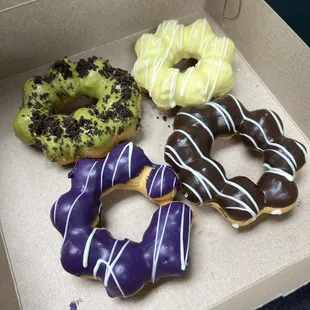 Matcha-Oreo, Ube, Yuzu, Dark Chocolate