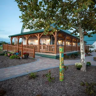 the front of the restaurant