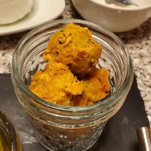 Fried olives