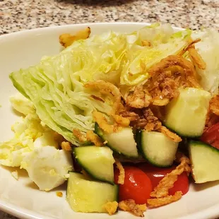 House wedge salad.