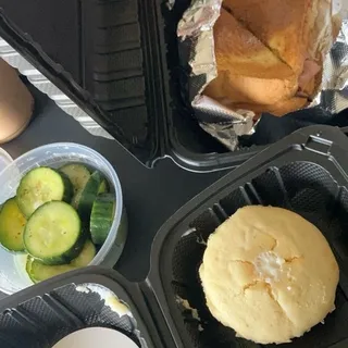 Side of cucumber salad