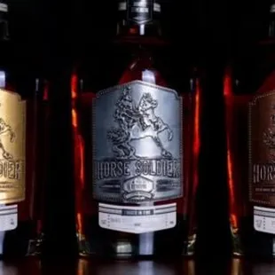 three bottles of whisky