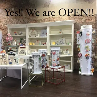 a display of pottery