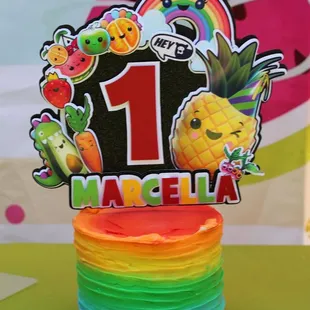 The cake turned out so perfect! Super cute!!