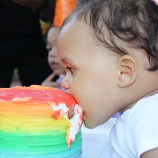 She loved her Smash Cake!