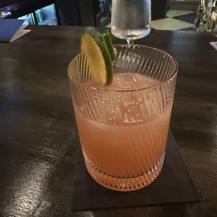 Spicy cocktail made by Tony