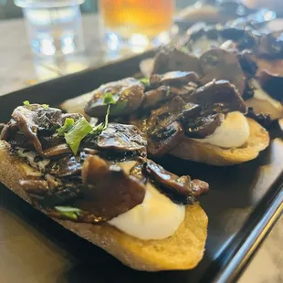 Mushroom crostini