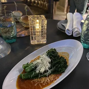 a plate of food on a table