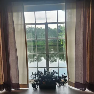 Looking out the window from the Robert S. Kerr suite.