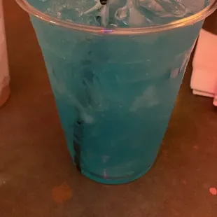 Blue Cocktail with Blue Curacao