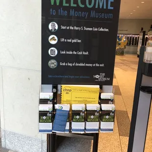 Pick up a brochure for additional information.