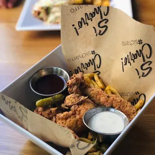 Freebird chicken and fries