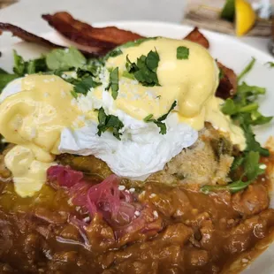 Tamale Eggs Benedict