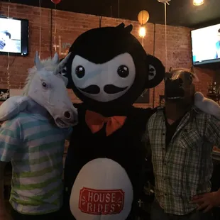 Horses with monkeys? Does it get better?