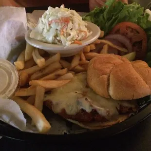 Cajun Chicken Sandwich platter