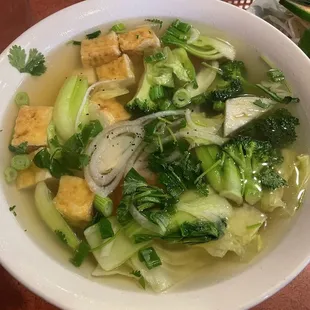 Tofu pho (large; vegan)