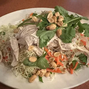 Traditional Cabbage Salad with chicken