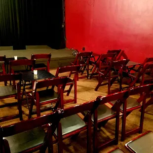 We seat up to 65, but often put our four tables for a cabaret vibe, seating about 50.