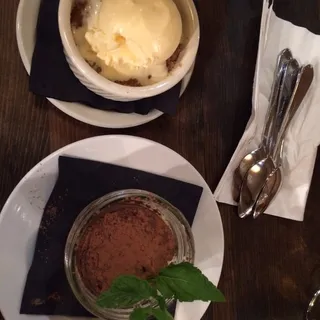 Seasonal Fruit Crisp with Vanilla Bean Ice Cream