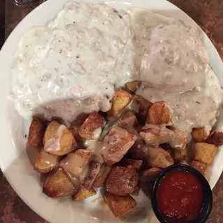 Brother Davids Biscuits and Gravy Brunch