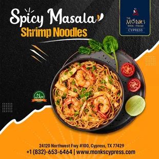 Shrimp Noodles!! Spicy Masala