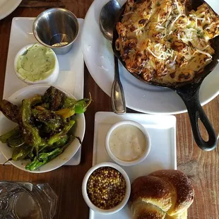 Small plates, shared between two people