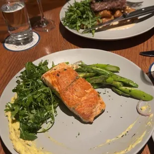 Salmon and tenderloin