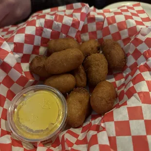 Mini corn dogs