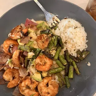 Tequila Lime Shrimp Bowl