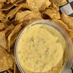 Queso and Chip! So good.